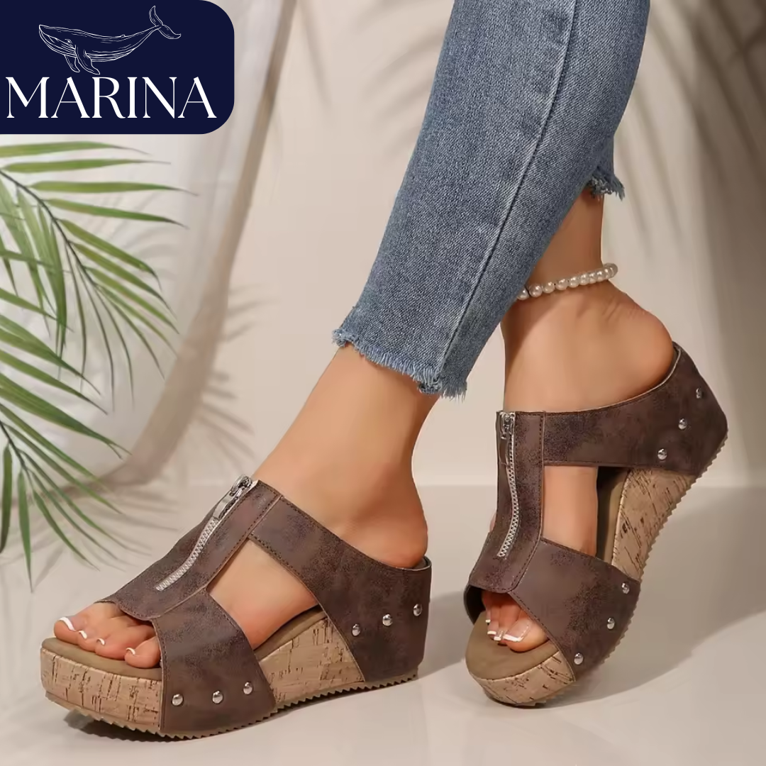 SANDALIAS ORTOPÉDICAS SANTORINI - MARINA™ | EDICIÓN PREMIUM