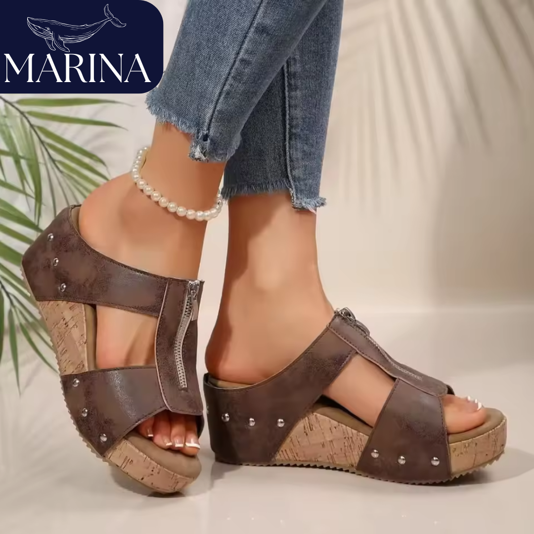 SANDALIAS ORTOPÉDICAS SANTORINI - MARINA™ | EDICIÓN PREMIUM