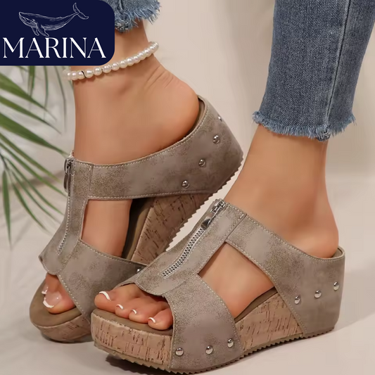 SANDALIAS ORTOPÉDICAS SANTORINI - MARINA™ | EDICIÓN PREMIUM